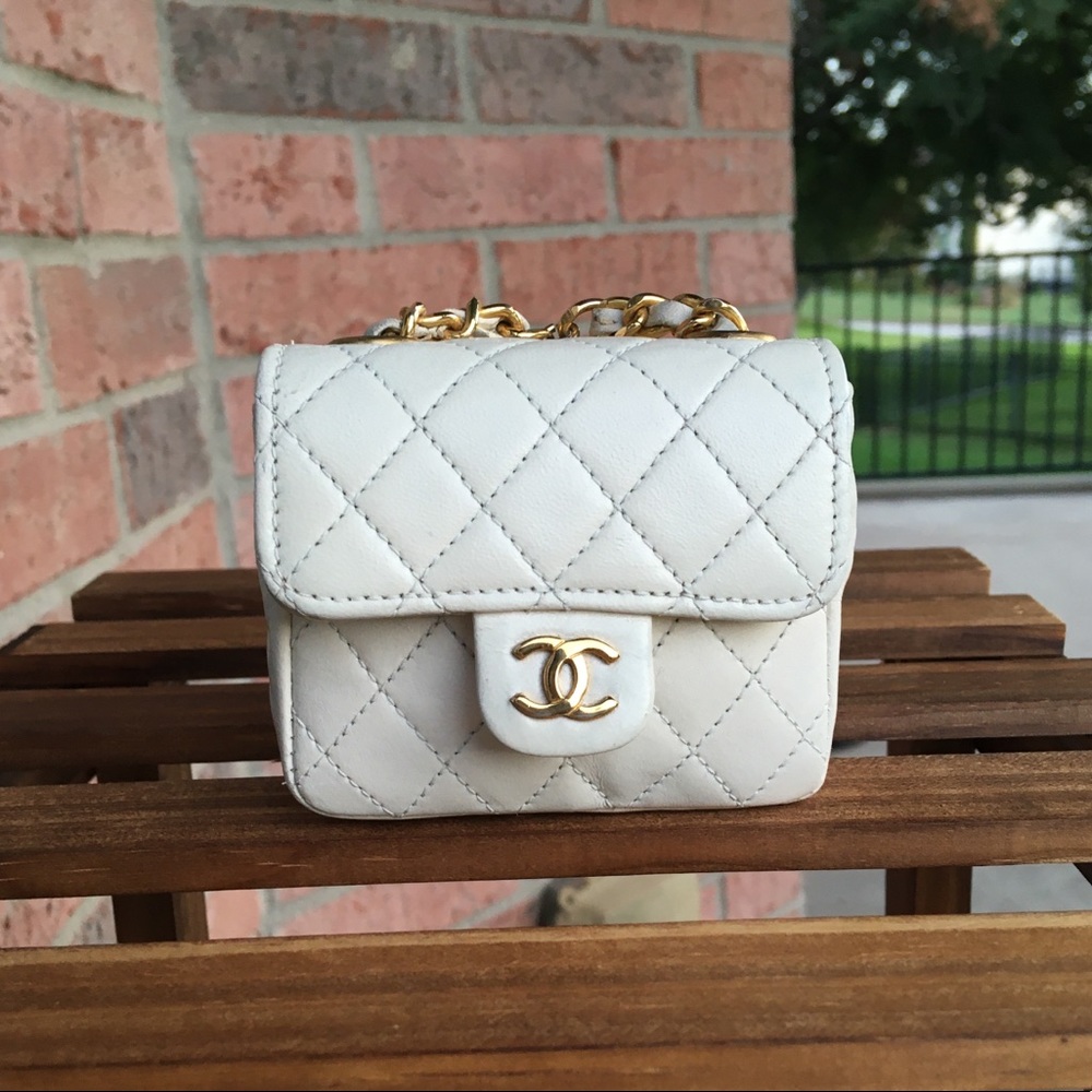 CHANEL nano micro bag charm pouch